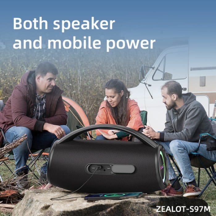 Zealot S97M 80W tragbarer RGB-Bluetooth-Lautsprecher für den Außenbereich mit Mikrofon, S97 + 1 Mic – Bild 10