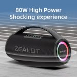 Zealot S97M 80W tragbarer RGB-Bluetooth-Lautsprecher für den Außenbereich mit zwei Mikrofonen, S97 + 2 Mic – Bild 3