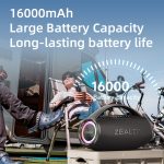 Zealot S97M 80W tragbarer RGB-Bluetooth-Lautsprecher für den Außenbereich mit zwei Mikrofonen, S97 + 2 Mic – Bild 5