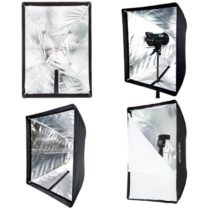 Godox UB-Serie Vier-Ecken-Schirm-Softbox, 50 x 70cm, 60 x 60cm, 70 x 70cm, 60 x 90cm – Bild 4
