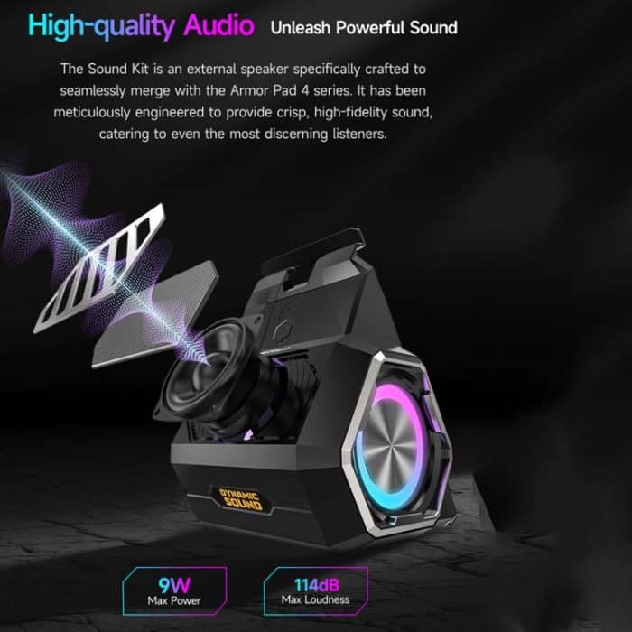 Tragbarer Ulefone-Halter, kabelloser Bluetooth-Lautsprecher für Ulefone Armor Pad 4/4 Ultra, For Ulefone Armor Pad 4 / 4 Ultra – Bild 3