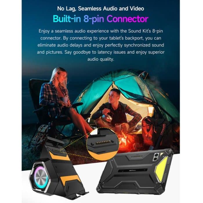 Tragbarer Ulefone-Halter, kabelloser Bluetooth-Lautsprecher für Ulefone Armor Pad 4/4 Ultra, For Ulefone Armor Pad 4 / 4 Ultra – Bild 4