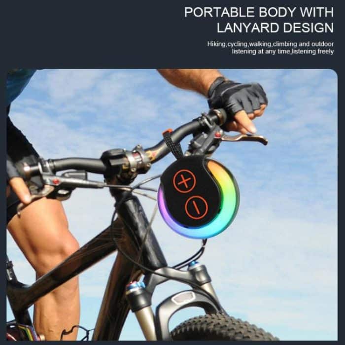 Tragbarer Bluetooth-Lautsprecher mit RGB-Licht für den Außenbereich, Desktop-Subwoofer – Bild 6