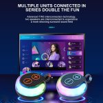 Tragbarer Bluetooth-Lautsprecher mit RGB-Licht für den Außenbereich, Desktop-Subwoofer – Bild 9