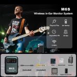 M6S Stereo-In-Ear-Monitorsystem mit 2,4 G Sender und Empfänger – Bild 2