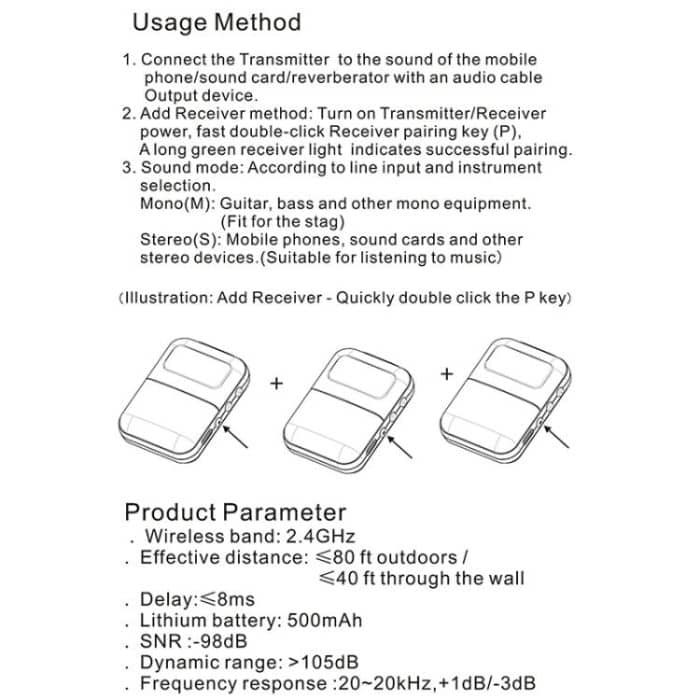 M6S Stereo-In-Ear-Monitorsystem mit 2,4 G Sender und Empfänger – Bild 12