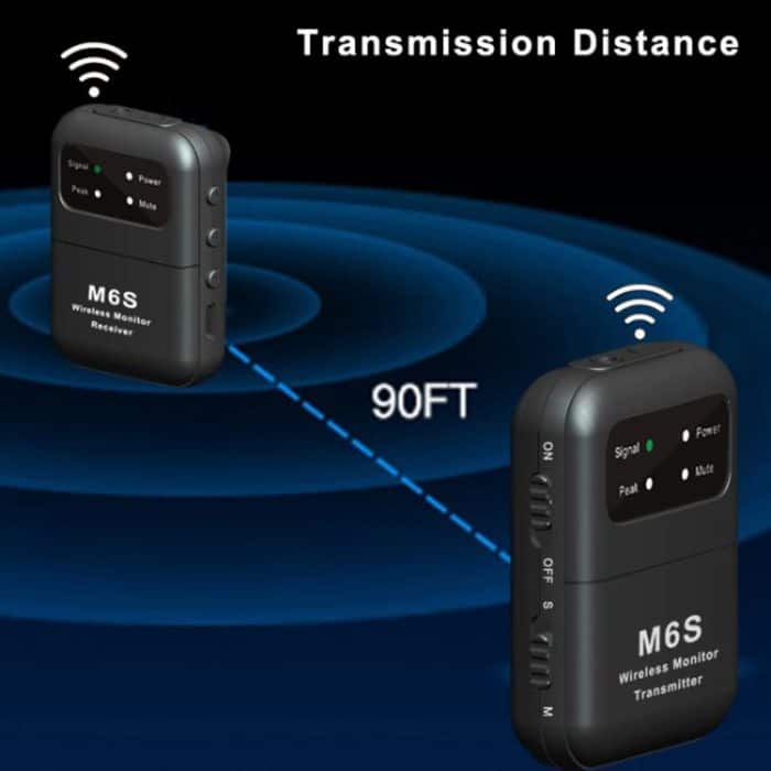 M6S Stereo-In-Ear-Monitorsystem mit 2,4 G Sender und Empfänger – Bild 6