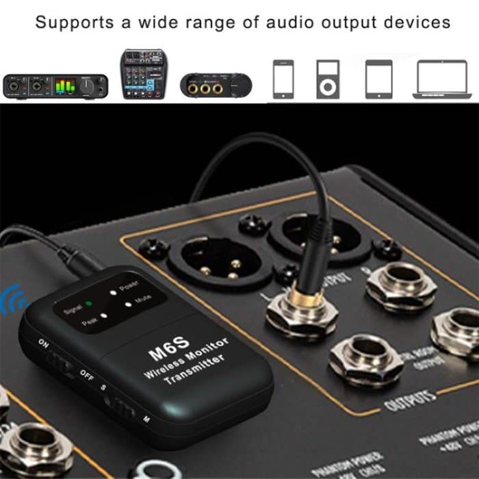M6S Stereo-In-Ear-Monitorsystem mit 2,4 G Sender und Empfänger – Bild 7