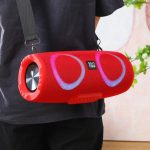 T&G TG676 30W Music Battle Drum Tragbarer Bluetooth-Lautsprecher mit Gurt und RGB-Licht – Bild 4