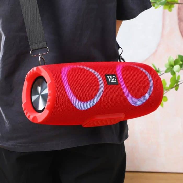 T&G TG676 30W Music Battle Drum Tragbarer Bluetooth-Lautsprecher mit Gurt und RGB-Licht – Bild 4