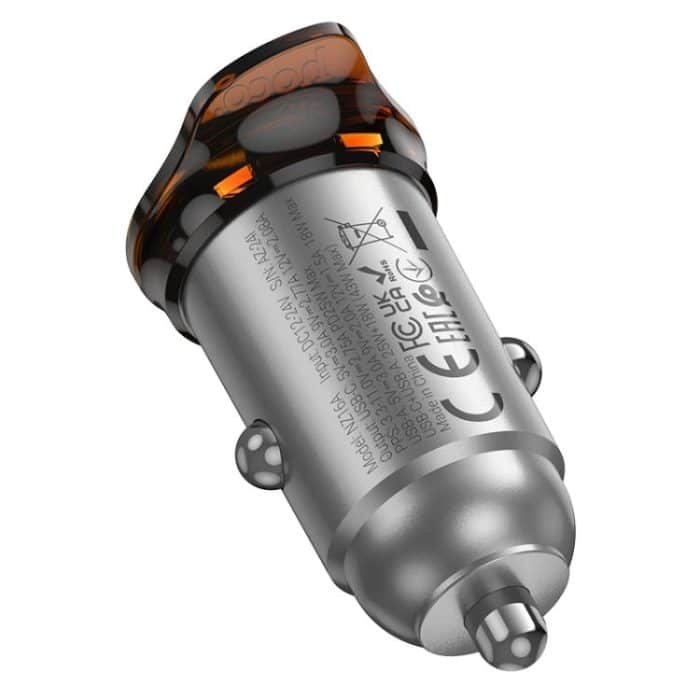 hoco NZ16A Rigorous PD25W und QC3.0 Dual Port Autoladegerät, PD25W+QC3.0 – Bild 3