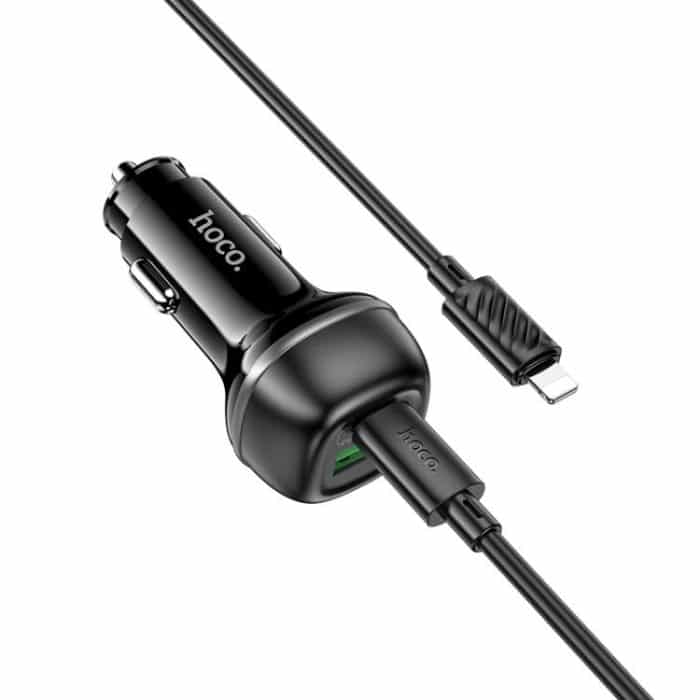 hoco Z58A Rank Dual Port PD30W und QC3.0 Autoladegerät-Set mit Typ-C auf 8-Pin-Kabel, 6942007641463 – Bild 2