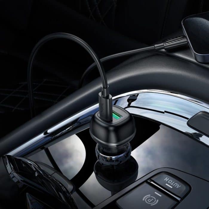 hoco Z58A Rank Dual Port PD30W und QC3.0 Autoladegerät-Set mit Typ-C auf 8-Pin-Kabel, 6942007641463 – Bild 4