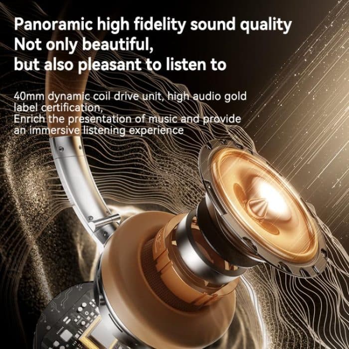 A53 Over-Ear Retro Metall ANC Bluetooth-Headset mit aktiver Geräuschunterdrückung – Bild 4