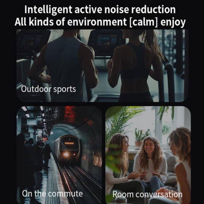 Dmooster D19 Pro ANC- und EDC-Bluetooth-Kopfhörer mit Rauschunterdrückung – Bild 8