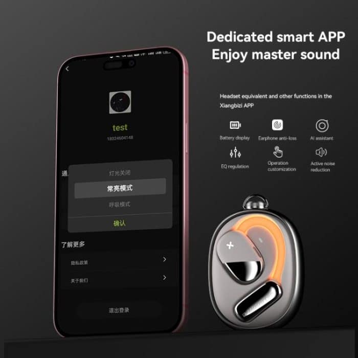 Dmooster D72 OWS Ohrmontierte ANC-Bluetooth-Ohrhörer mit Rauschunterdrückung – Bild 7