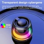 M2 Tragbarer intelligenter Bluetooth-Lautsprecher mit RGB-Licht, magnetischer Lautsprecher, Telefonhalter, M2(Black), M2(White) – Bild 3