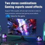 M2 Tragbarer intelligenter Bluetooth-Lautsprecher mit RGB-Licht, magnetischer Lautsprecher, Telefonhalter, M2(Black), M2(White) – Bild 6