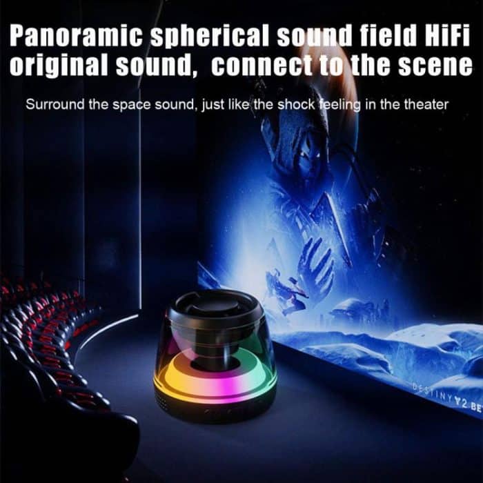 M2 Tragbarer intelligenter Bluetooth-Lautsprecher mit RGB-Licht, magnetischer Lautsprecher, Telefonhalter, M2(Black), M2(White) – Bild 8