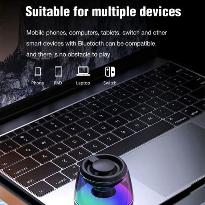 M2 Tragbarer intelligenter Bluetooth-Lautsprecher mit RGB-Licht, magnetischer Lautsprecher, Telefonhalter, M2(Black), M2(White) – Bild 9