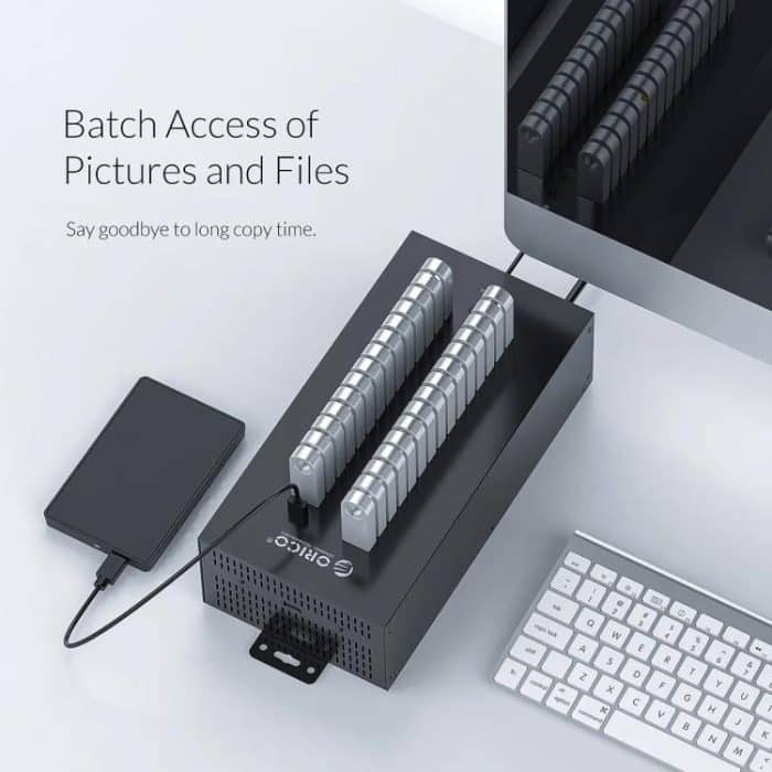 ORICO IH30P Industrieller 30-Port USB 2.0-Hub, AU Plug, EU Plug, UK Plug, US Plug – Bild 6