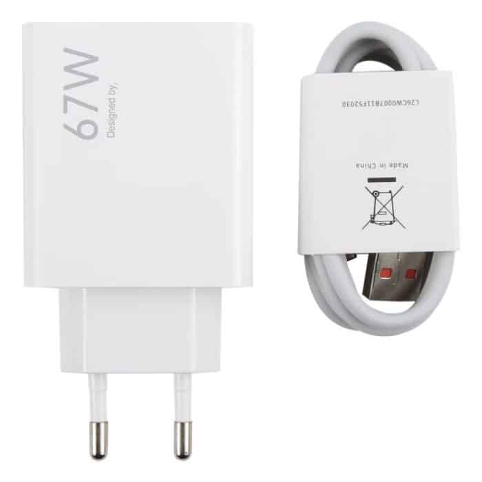67 W USB-Schnellladegerät mit 1 m langem USB-auf-Typ-C-Kabel, 67W Type-C Cable – Bild 5