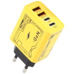 KO-72 GaN 120W Ladeadapter 4 Ports 2 PD 2 QC 3.0 USB und USB-C / Typ-C Schnellladegerät, EU Plug, US Plug