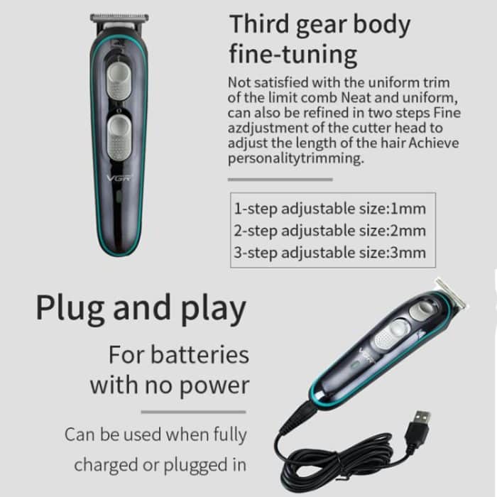 VGR V-055 10W USB Elektrischer Haushalts-Haarschneider, V-055 – Bild 11