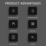 VGR V-107 11-in-1 IPX6 Digitalanzeige Elektrisches Haarschneideset, V-107 – Bild 5