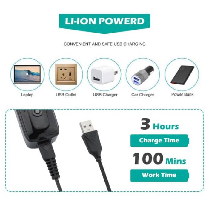 VGR V-653 Professioneller elektrischer USB-Haarschneider mit Halter, V-653 – Bild 9