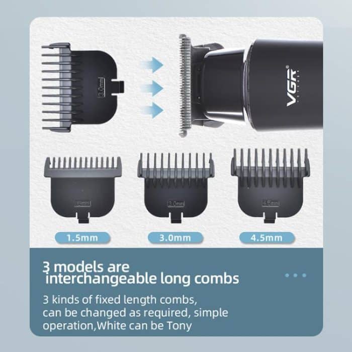 VGR V-933 Professioneller elektrischer Haarschneider mit USB-Anschluss für den Salon, V-933 – Bild 7