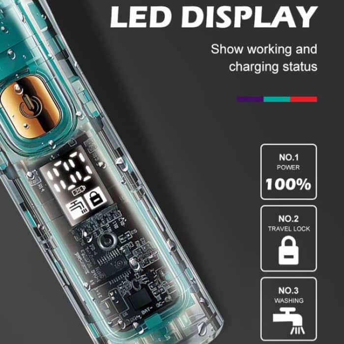 VGR V-961 IPX7 LED Digitalanzeige USB Elektrischer Haarschneider, V-961 – Bild 11