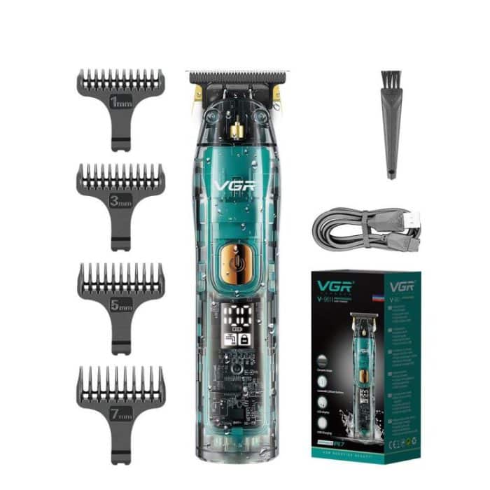 VGR V-961 IPX7 LED Digitalanzeige USB Elektrischer Haarschneider, V-961 – Bild 4