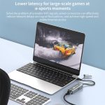 USB-C / Typ-C und USB3.0 auf RJ45 5G Gigabit Kabelgebundener Ethernet-Netzwerkadapter, USB-C / Type-C and USB3.0 to RJ45 Adapter – Bild 7