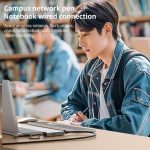 USB-C / Typ-C und USB3.0 auf RJ45 5G Gigabit Kabelgebundener Ethernet-Netzwerkadapter, USB-C / Type-C and USB3.0 to RJ45 Adapter – Bild 8