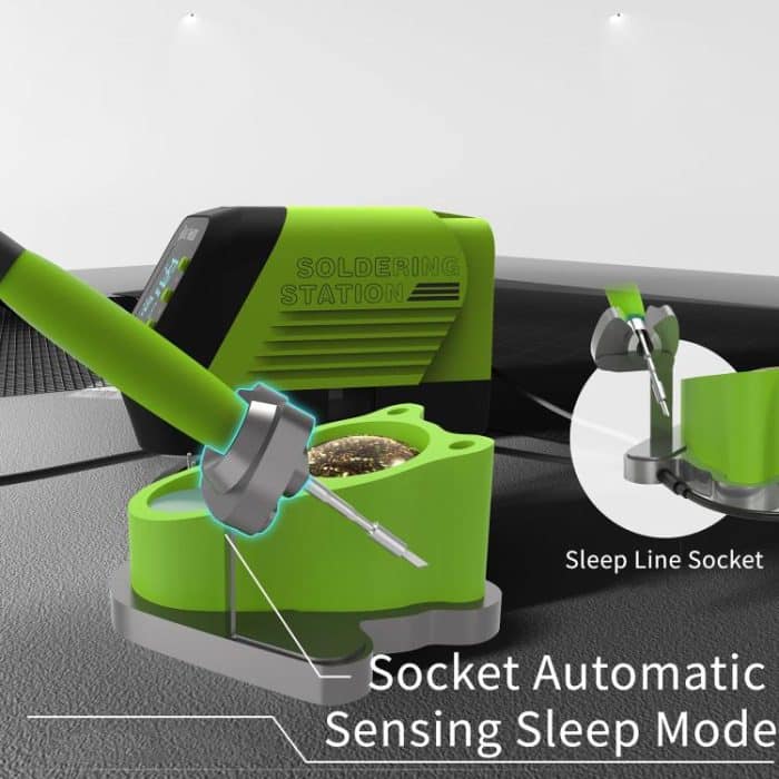 2uul FD01 Find210 60W Hochleistungs-Wechselstrom-Transformator-Lötstation, EU Plug, US Plug, UK Plug – Bild 8