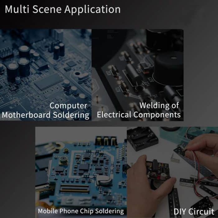 2uul FD01 Find210 60W Hochleistungs-Wechselstrom-Transformator-Lötstation, EU Plug, US Plug, UK Plug – Bild 9