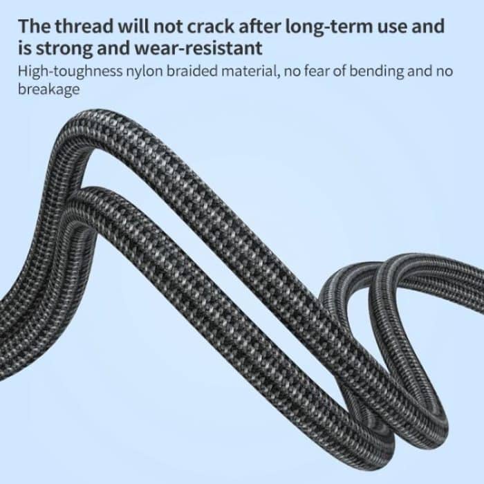 2 m RJ45 auf USB-C/Typ-C seitlich gebogenes Hochgeschwindigkeits-Netzwerkkarten-Ethernet-Kabel – Bild 6