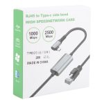 2 m RJ45 auf USB-C/Typ-C seitlich gebogenes Hochgeschwindigkeits-Netzwerkkarten-Ethernet-Kabel – Bild 8