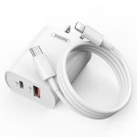 REMAX RP-U37 18W QC+PD Schnellladegerät mit 1m Type-C auf 8 Pin Kabel, US Plug, EU Plug
