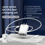 REMAX RP-U37 18W QC+PD Schnellladegerät mit 1m Type-C auf 8 Pin Kabel, US Plug, EU Plug – Bild 2