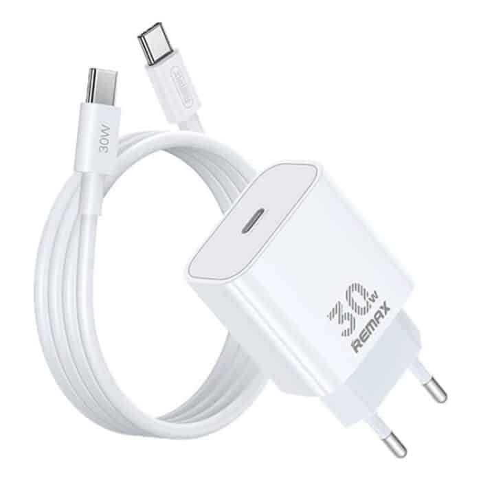 EDA007676801A.jpg REMAX RP-U71 30W Typ-C All-kompatibles GaN-Ladegerät mit Datenkabel, EU Plug, UK Plug – Bild 1