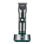VGR V-256 5-Gang-Feineinstellung Digitalanzeige USB-Haarschneider mit Halter, V-256