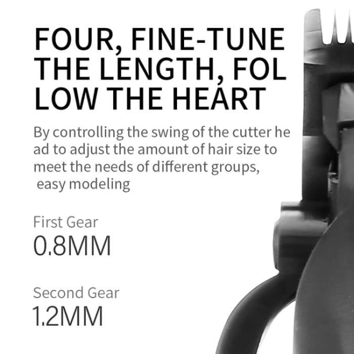 VGR VGR-282 4-Gang-Feineinstellung Digitalanzeige USB Elektrischer Haarschneider, VGR-282 – Bild 7