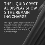 VGR VGR-282 4-Gang-Feineinstellung Digitalanzeige USB Elektrischer Haarschneider, VGR-282 – Bild 8