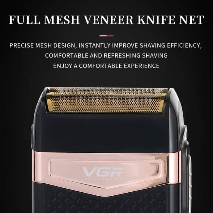 VGR V-331 Elektrorasierer mit 2 Schneidköpfen und Hin- und Herbewegung, IPX4, V-331 – Bild 3