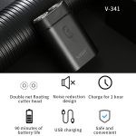 VGR V-341 Tragbarer Elektrorasierer mit rotierendem 2-Schneidkopf, V-341 – Bild 4