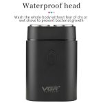 VGR V-341 Tragbarer Elektrorasierer mit rotierendem 2-Schneidkopf, V-341 – Bild 6