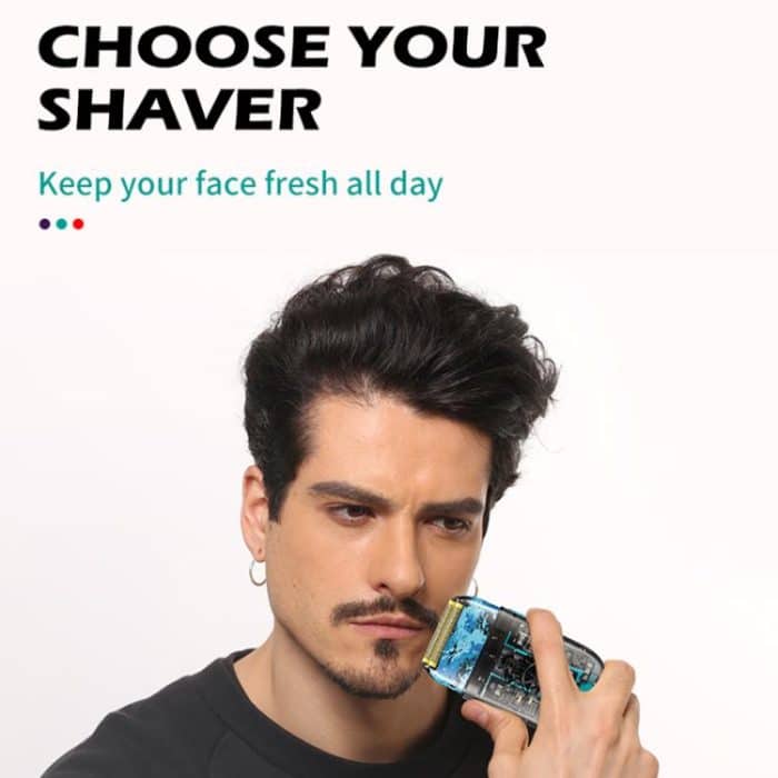 VGR V-352 Tragbarer elektrischer Folienrasierer mit Doppelschneidkopf, V-352 – Bild 2