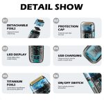 VGR V-352 Tragbarer elektrischer Folienrasierer mit Doppelschneidkopf, V-352 – Bild 4